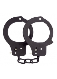 Чёрные наручники из листового металла BONDX METAL CUFFS BLACK - Dream Toys - купить с доставкой в Орске