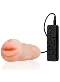 Мастурбатор-ротик с вибрацией REALSTUFF VIBRATING MASTURBATOR MOUTH - Dream Toys - в Орске купить с доставкой