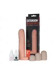 Насадка-удлинитель Extension sleeve с подхватом мошонки - 19 см. - Sitabella - в Орске купить с доставкой