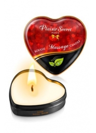 Массажная свеча с нейтральным ароматом Bougie Massage Candle - 35 мл. - Plaisir Secret - купить с доставкой в Орске