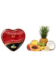 Массажная свеча с ароматом экзотических фруктов Bougie Massage Candle - 35 мл. - Plaisir Secret - купить с доставкой в Орске