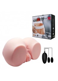 Телесный мастурбатор с двумя любовными тоннелями и вибрацией - Baile - в Орске купить с доставкой