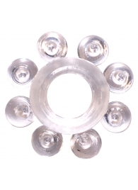 Прозрачное эрекционное кольцо Rings Bubbles - Lola Games - в Орске купить с доставкой