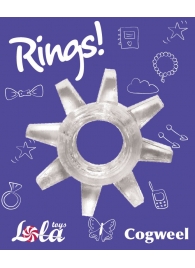 Прозрачное эрекционное кольцо Rings Cogweel - Lola Games - в Орске купить с доставкой