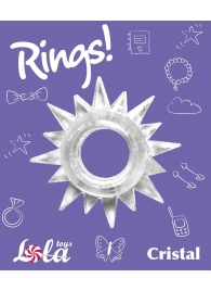 Прозрачное эрекционное кольцо Rings Cristal - Lola Games - в Орске купить с доставкой