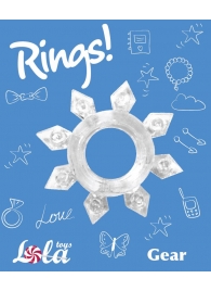 Прозрачное эрекционное кольцо Rings Gear - Lola Games - в Орске купить с доставкой