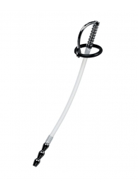 Силиконовый уретральный плаг со сменными фиксирующими кольцами Metal - ToyFa - купить с доставкой в Орске