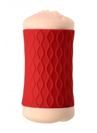 Двухсторонний мастурбатор JOS  NADIN в красном цилиндре - JOS - в Орске купить с доставкой