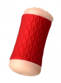 Двухсторонний мастурбатор JOS  NADIN в красном цилиндре - JOS - в Орске купить с доставкой