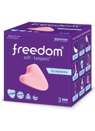 Женские гигиенические тампоны без веревочки FREEDOM normal - 3 шт. - Freedom - купить с доставкой в Орске