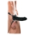 Чёрный полый страпон 7  Silicone Hollow Strap-On - 18 см. - Pipedream - купить с доставкой в Орске