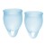 Набор голубых менструальных чаш Feel confident Menstrual Cup - Satisfyer - купить с доставкой в Орске