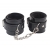 Черные оковы на ноги Obey Me Leather Ankle Cuffs - Chisa - купить с доставкой в Орске