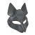 Серая маска Wolf с клепками - Sitabella - купить с доставкой в Орске