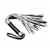 Серебристая плетка Struggle My Flogger с черной ручкой - 45 см. - Lovetoy - купить с доставкой в Орске