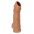 Телесная насадка с пупырышками и открытой головкой Nude Sleeve L - 14 см. - KOKOS - в Орске купить с доставкой