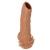 Телесная насадка с усиками и открытой головкой Nude Sleeve L - 14 см. - KOKOS - в Орске купить с доставкой