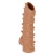 Телесная насадка с шипами и открытой головкой Nude Sleeve L - 14 см. - KOKOS - в Орске купить с доставкой