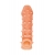 Телесная закрытая насадка с пупырышками Cock Sleeve Size M - 15,6 см. - KOKOS - в Орске купить с доставкой