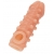 Телесная закрытая насадка с шариками Cock Sleeve Size S - 13,8 см. - KOKOS - в Орске купить с доставкой