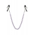 Зажимы для сосков с фиолетовой цепочкой Sweet Caress Nipple Chain - Sweet Caress - купить с доставкой в Орске