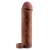 Коричневая насадка с кольцом Perfect 2 Extension with Ball Strap - 19 см. - Pipedream - в Орске купить с доставкой