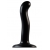 Черный фаллоимитатор-насадка Strap-On-Me P G spot Dildo size S - 16,4 см. - Strap-on-me - купить с доставкой в Орске