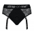 Черные трусики для насадок Diva Lingerie Harness - size L - Strap-on-me - купить с доставкой в Орске