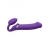 Фиолетовый безремневой вибрострапон Silicone Bendable Strap-On - size XL - Strap-on-me - купить с доставкой в Орске