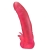 Розовая насадка для страпона с клиторальными лепестками - 18,5 см. - LOVETOY (А-Полимер) - купить с доставкой в Орске