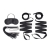 Эротический набор 4PC Bondage Bed Strap   Flogger Kit - Lux Fetish - купить с доставкой в Орске