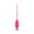 Розовый тонкий стимулятор Nipple Vibrator - 23 см. - I-MOON - купить с доставкой в Орске