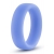 Голубое люминесцентное кольцо Silicone Glo Cock Ring - Blush Novelties - в Орске купить с доставкой