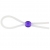 Прозрачное лассо с фиолетовой бусиной SILICONE COCK RING WITH BEAD LAVENDER - NMC - в Орске купить с доставкой
