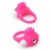 Розовое эрекционное кольцо с щеточкой LIT-UP SILICONE STIMU RING 5 - Dream Toys - в Орске купить с доставкой
