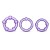Набор из 3 фиолетовых эрекционных колец Stay Hard Beaded Cockrings - Blush Novelties - в Орске купить с доставкой