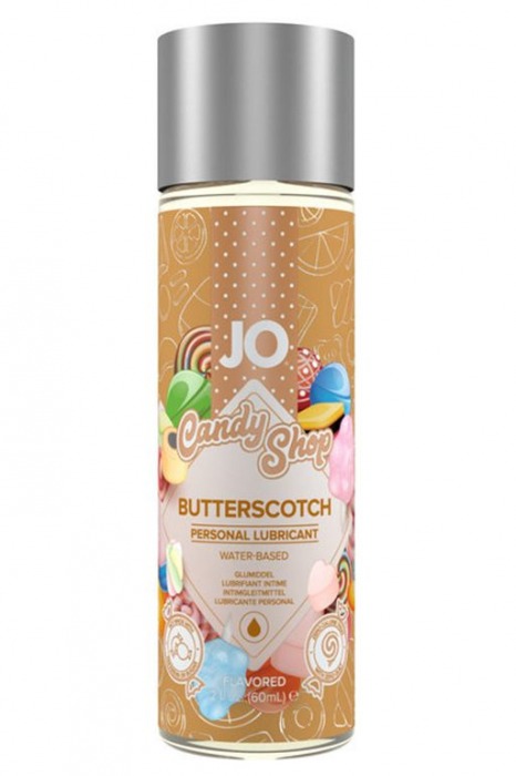 Смазка на водной основе Candy Shop Butterscotch с ароматом ирисок - 60 мл. - System JO - купить с доставкой в Орске