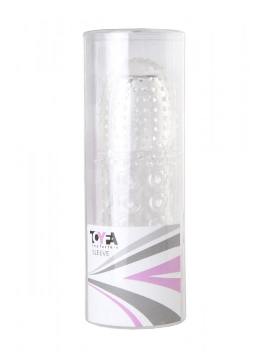 Прозрачная закрытая гелевая насадка - 13,5 см. - Toyfa Basic - в Орске купить с доставкой