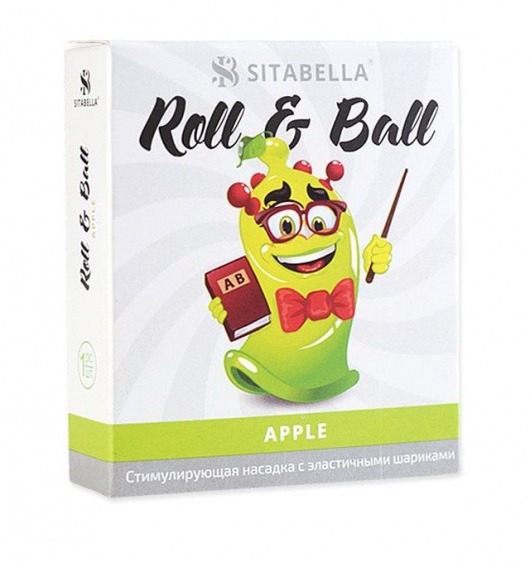 Стимулирующий презерватив-насадка Roll   Ball Apple - Sitabella - купить с доставкой в Орске