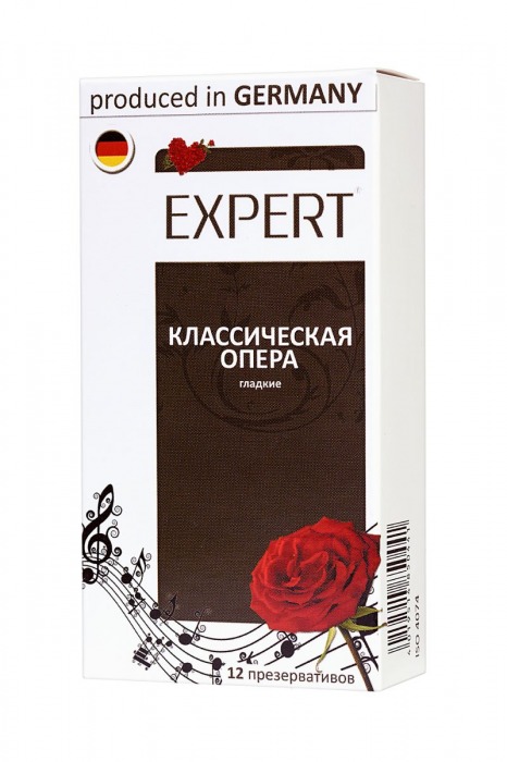 Гладкие презервативы Expert  Классическая опера  - 12 шт. - Expert - купить с доставкой в Орске