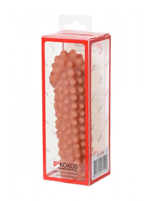 Телесная насадка на фаллос с бугорками KOKOS Extreme Sleeve 10 - 15,8 см. - KOKOS - в Орске купить с доставкой