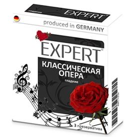 Гладкие презервативы Expert  Классическая опера  - 3 шт. - Expert - купить с доставкой в Орске