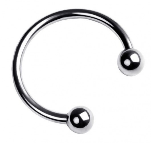 Серебристая подкова на головку пениса - ToyFa - купить с доставкой в Орске