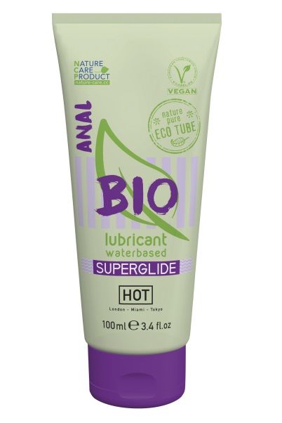 Интимный увлажняющий анальный гель BIO SuperGlide - 100 мл. - HOT - купить с доставкой в Орске