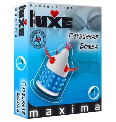 Презерватив LUXE Maxima  Глубинная бомба  - 1 шт. - Luxe - купить с доставкой в Орске