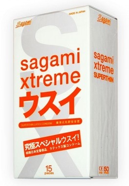 Ультратонкие презервативы Sagami Xtreme SUPERTHIN - 15 шт. - Sagami - купить с доставкой в Орске