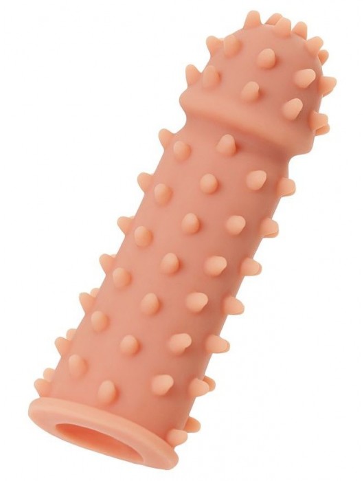 Телесная реалистичная насадка KOKOS Extreme Sleeve 03 с дополнительной стимуляцией - 12,7 см. - KOKOS - в Орске купить с доставкой