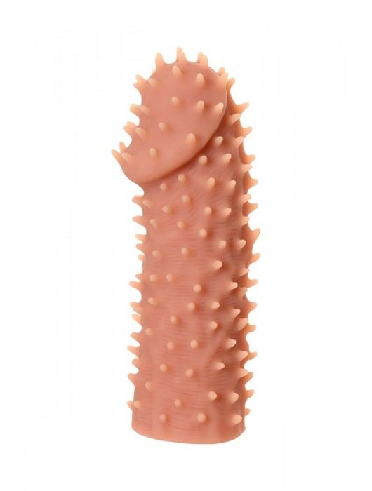 Телесная реалистичная насадка KOKOS Extreme Sleeve 07 с дополнительной стимуляцией - 12,7 см. - KOKOS - в Орске купить с доставкой