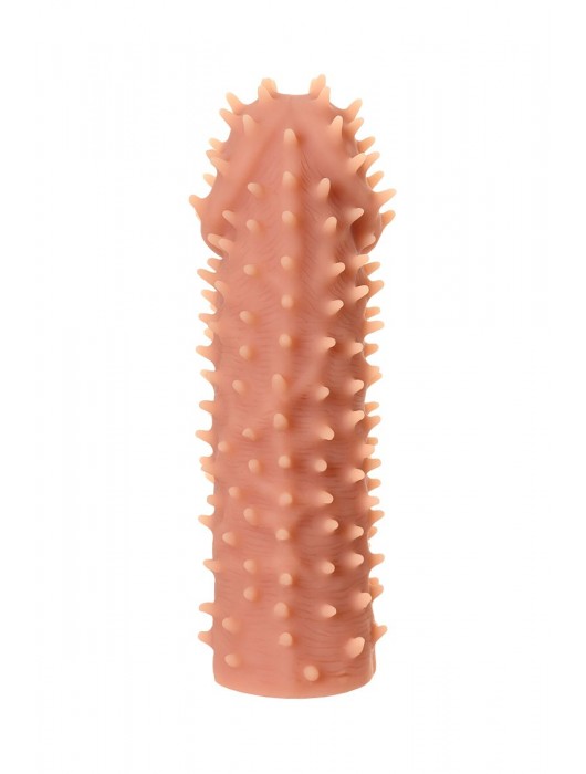 Телесная реалистичная насадка KOKOS Extreme Sleeve 07 с дополнительной стимуляцией - 12,7 см. - KOKOS - в Орске купить с доставкой