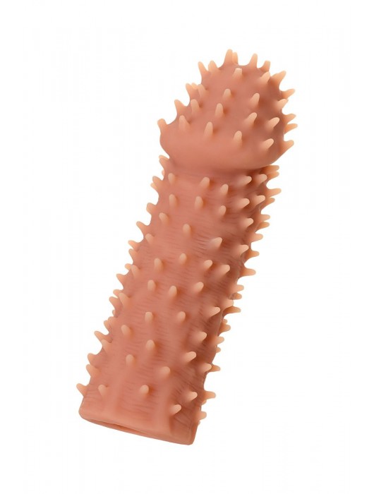 Телесная реалистичная насадка KOKOS Extreme Sleeve 07 с дополнительной стимуляцией - 12,7 см. - KOKOS - в Орске купить с доставкой